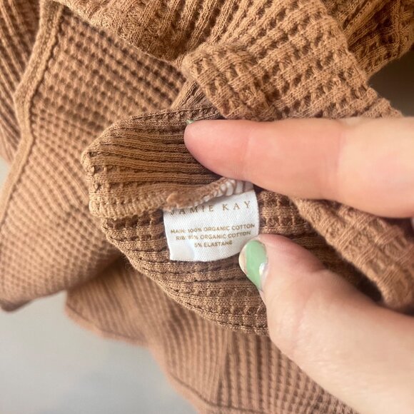 Jamie Kay Waffle Knit 100% Organic‎ Cotton Shorts Set- Size 4 - Picture 4 of 5